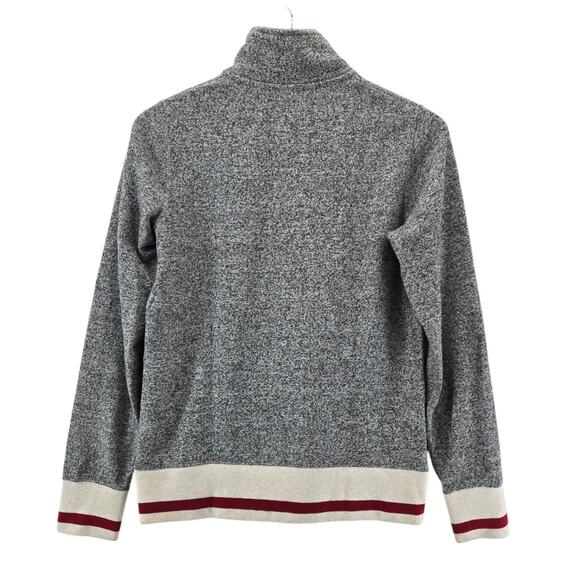 Roots Cabin Canada 1/4 Zip Sweatshirt Womens XS Gray Embroidered Logo Varsity - Picture 5 of 11